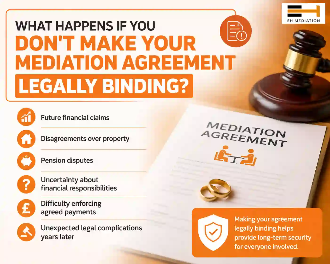 What Happens If You Don't Make Your Mediation Agreement Legally Binding Hereford?